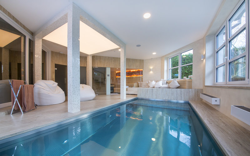 luxusní domácí wellness s nerezovým bazénem Imaginox